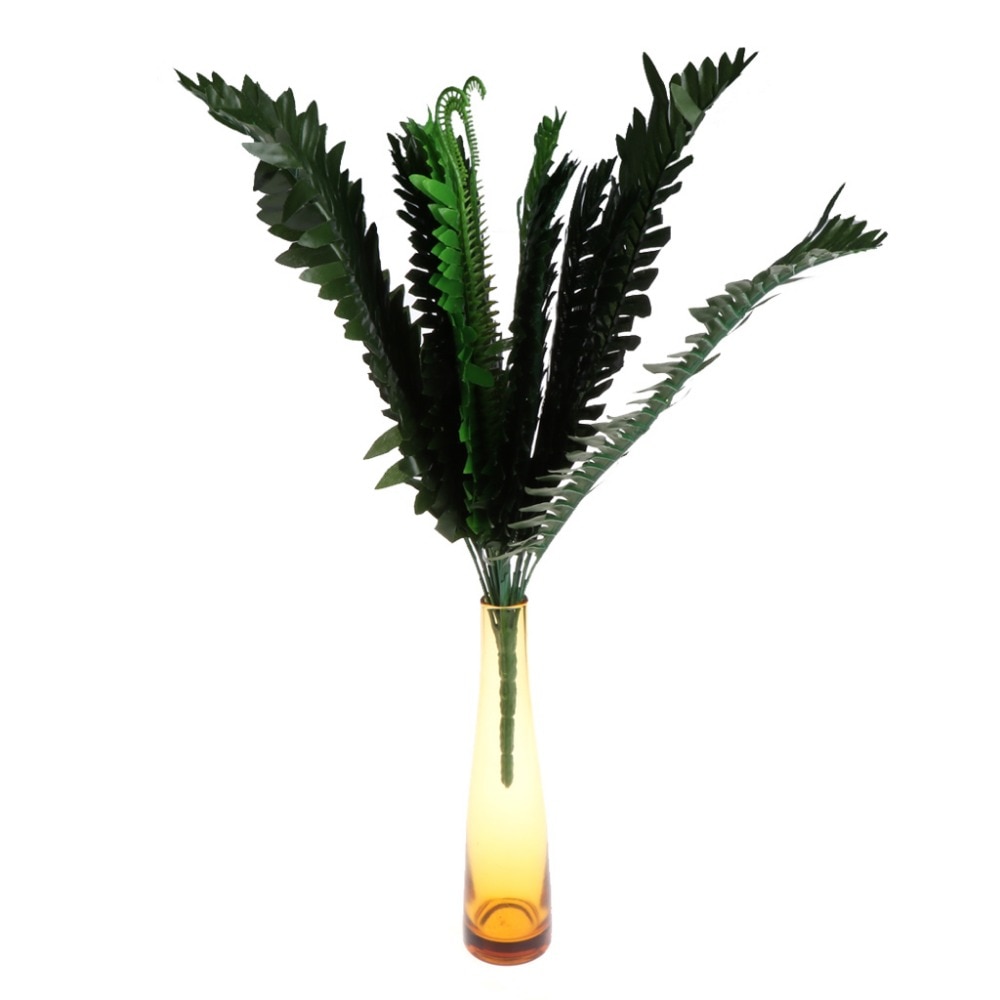 1 flok 18 hoveder kunstige silke planter cycas palmetræ haveindretning