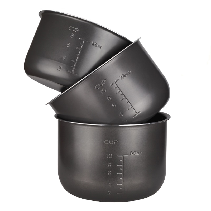 Elektrisk tryckkokare 1.6/3l/4l/5l/6l non-stick pot ris pot inre gall svart svart kristall inre tillbehör spis delar