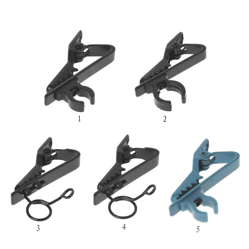 Universele Microfoon Revers Tie Clip Mini Klem Draagbare Gebruikt Voor T-shirt Kraag