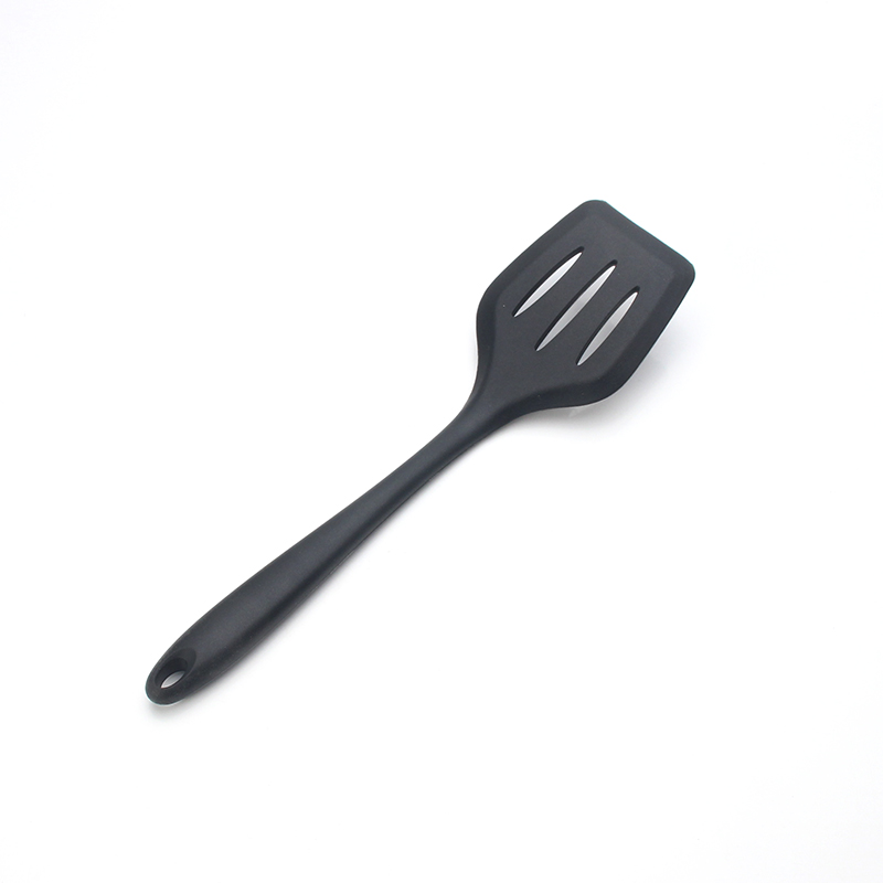 5-13 Pcs Siliconen Koken Tools Keukengerei Set Accessoires Met Opbergdoos Tong Spatel Met Houten Handvat Anti-aanbak kookgerei: Black Turner