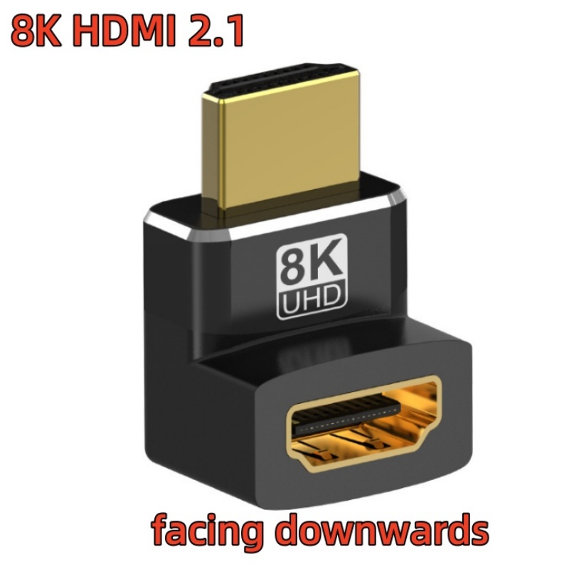 HDMI 2.1 Male to Femal Adapter 8k60Hz 4k120Hz High Speed Micro Mini HDMI to HDMI 48Gbps Adapter Coupler for Video Modes TV PC: Red