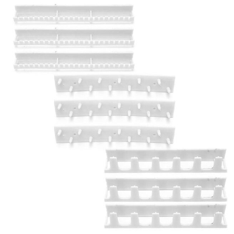9pcs/set Paste Wall Hanging Storage Jewelry Hooks Jewelry Display Organizer Earring Ring Necklace Hanger Holder Stand