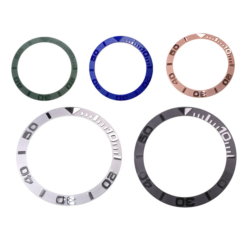 38mm zegarek ceramiczny Bezel wkładka robić 40mm mężczyzna zegarek twarz wewnętrzna średnica 30.7mm zegarki Bezel zegarek wymiana obudowy akcesoria