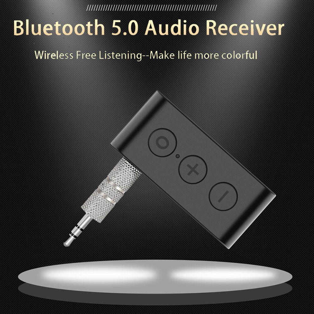 Bluetooth 5.0 Audio Receiver Aux Wireless Audio Adapter 3.5mm Audio Aux Reciver Support TF Card Call Handsfree For Car Headset