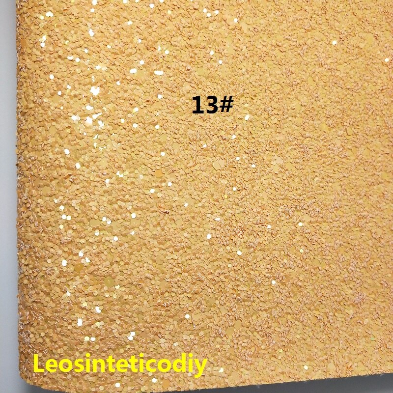 1pc 21 x 29cm syntetiskt läder, cuero sintetico chunky glitter konstläder för att göra rosetter tillbehör  t109: 13