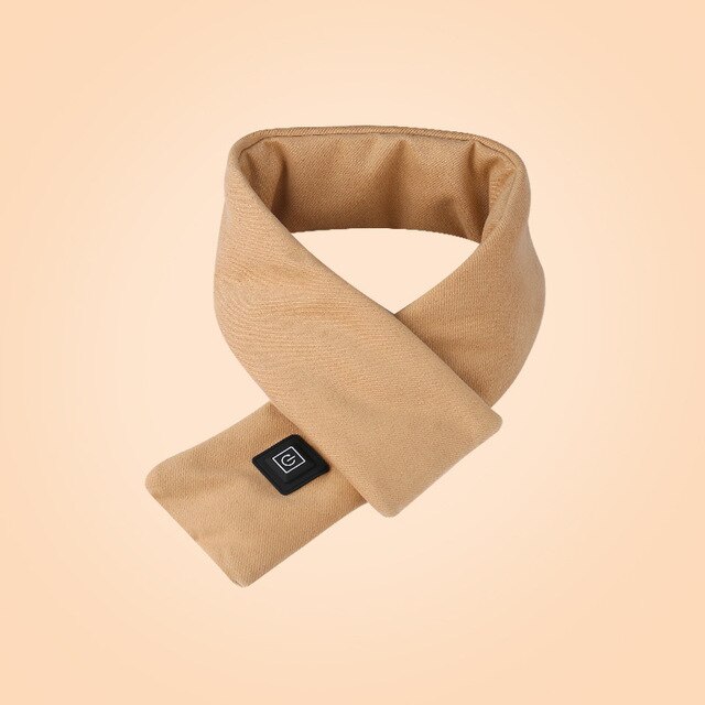 Écharpe chauffante USB améliorée pour garder au pendant la conduite, écharpe chauffante intelligente, solide, équipement de Massage d&#39;extérieur, hiver: Khaki