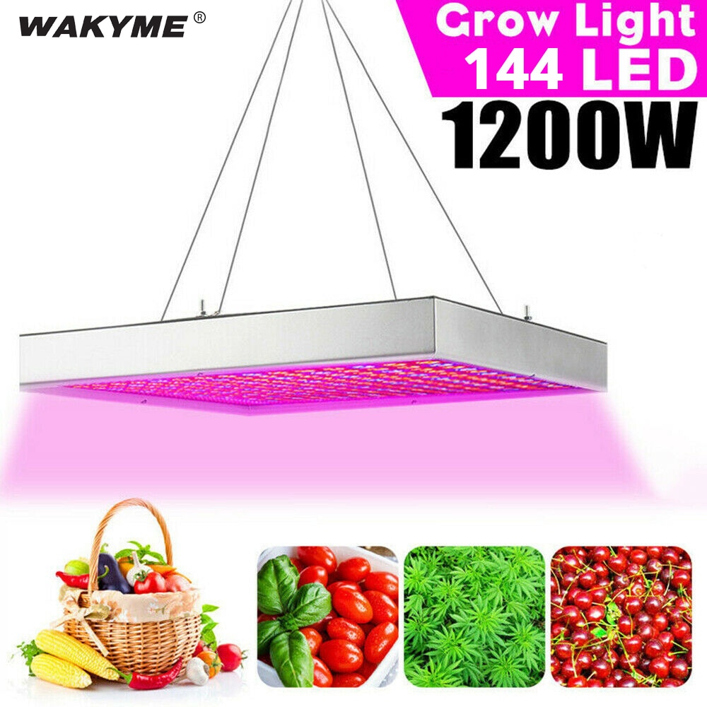 WAKYME 1200W LED Grow Light Full Spectrum LED Plant Light Fitolampy for Indoor Plants Seed Flowers Seedling Cultivation Lamp