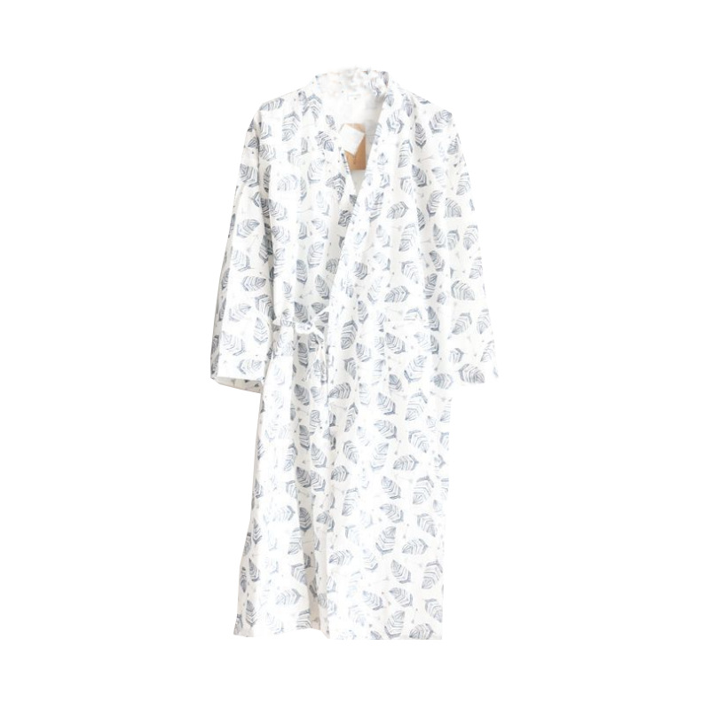 Mannen Gewaad Pyjama Lange Mouw Nachtkleding Badjas Pyjama Homewear Nachtkleding Katoen Comfortabele Sleeprobe Pimajas