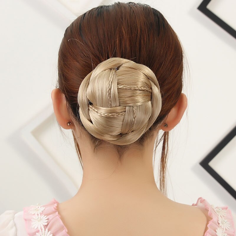 Jeedou Synthetic Braided CHignon Updos Hair Bun For Women Hairpieces
