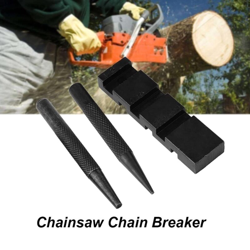 3pcs Pocket Chainsaw Chain Punch Breaker, Chainsaw Chain Repairing Tools Set