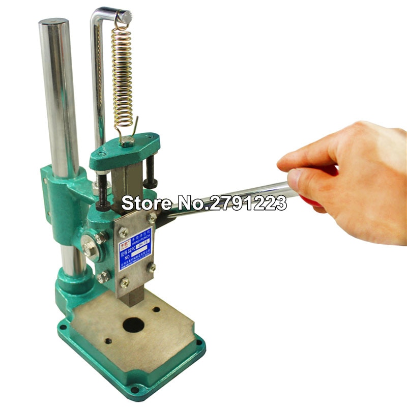 Square Head Manual Hand Snap Press Punching Machine Puncher For Studs, Eyelets, Grommet