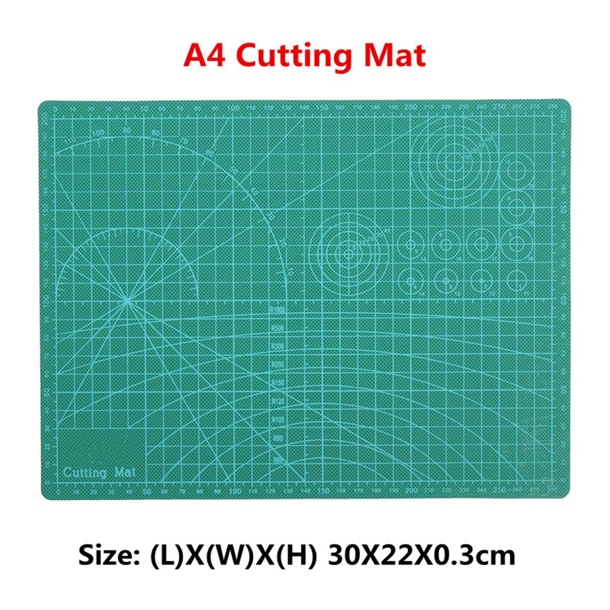 A4 PVC Self Healing Rotary Cutting Mat Craft Quilting Grid Lines Printed Board Green Patchwork Tools DIY Craft Cutting Mat Board