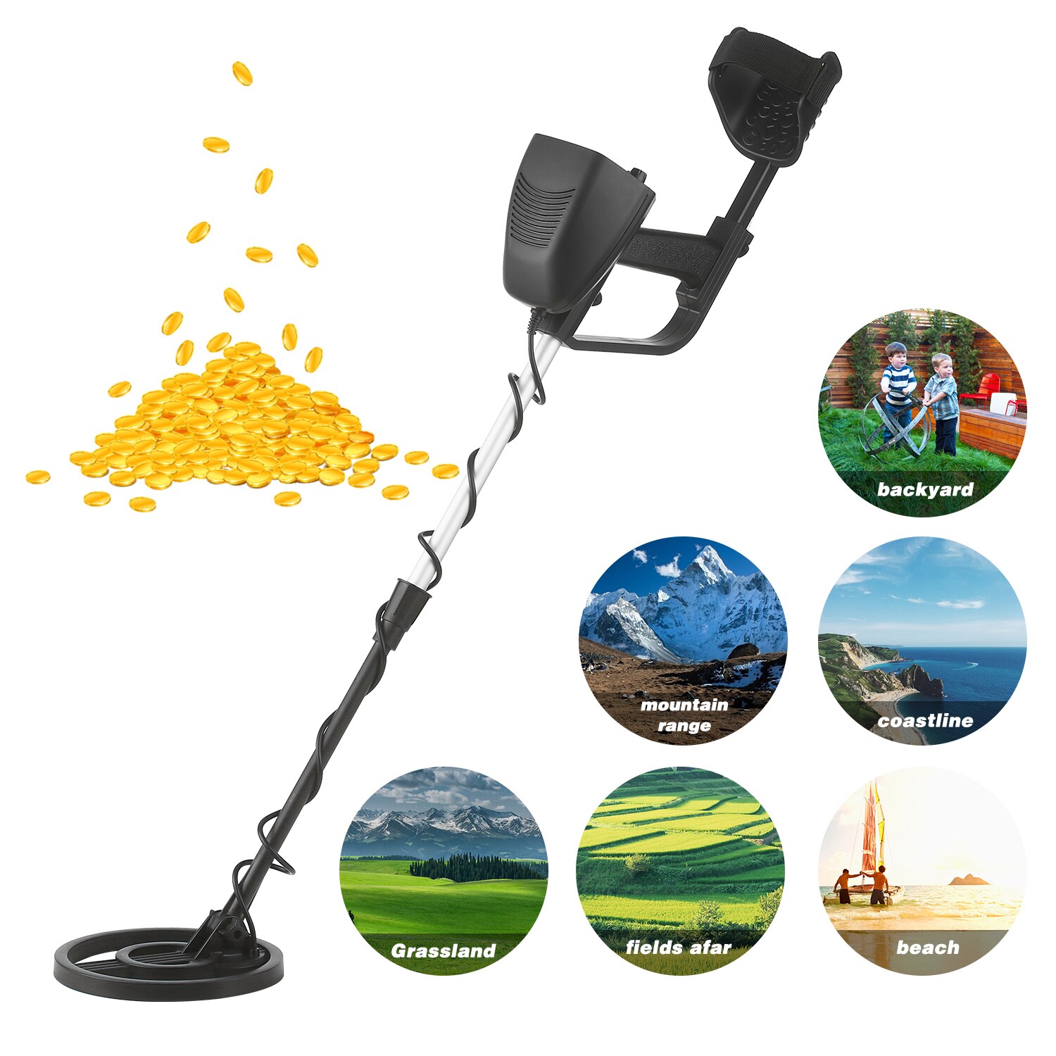 Underground Metal Detector Metal Finder High Precision Treasure Hunter Gold Digger Metal Seeker
