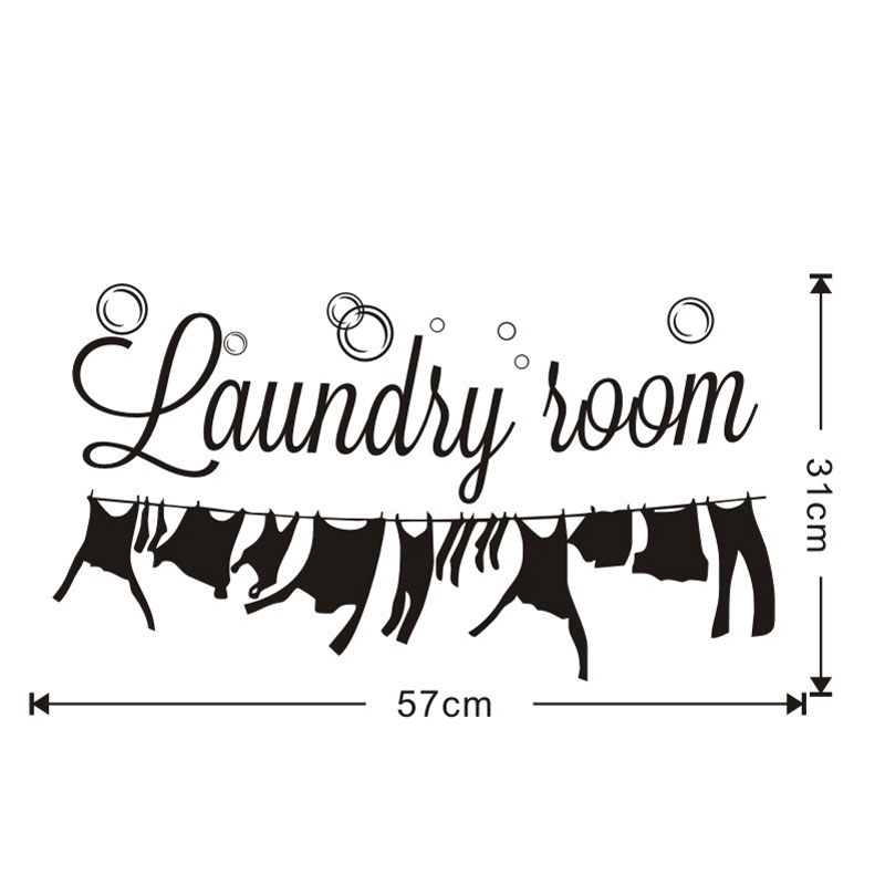 Dot Bubble Laundry Room Carved Wall Sticker Removable Vinyl Stickers Muraux Laundry Room Home Decoration PVC Autocollant