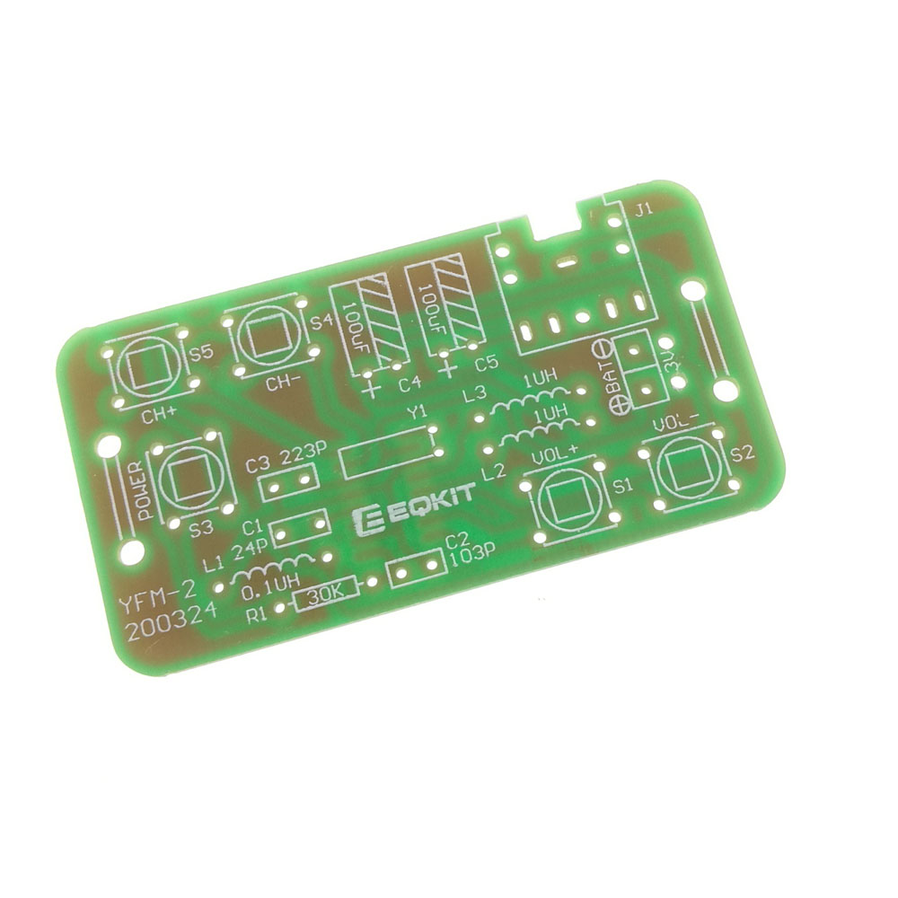 Kit de módulo receptor de Radio Estéreo FM, receptor inalámbrico ajustable de 76-108MHz, habilidades de soldadura de entrenamiento de producción electrónica DIY