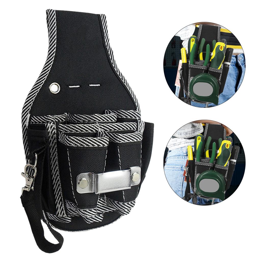 9 In 1 Boor Schroevendraaier Utility Kit Houder Top Nylon Stof Gereedschapstas Elektricien Taille Pocket Tool Belt Pouch bag # Yw