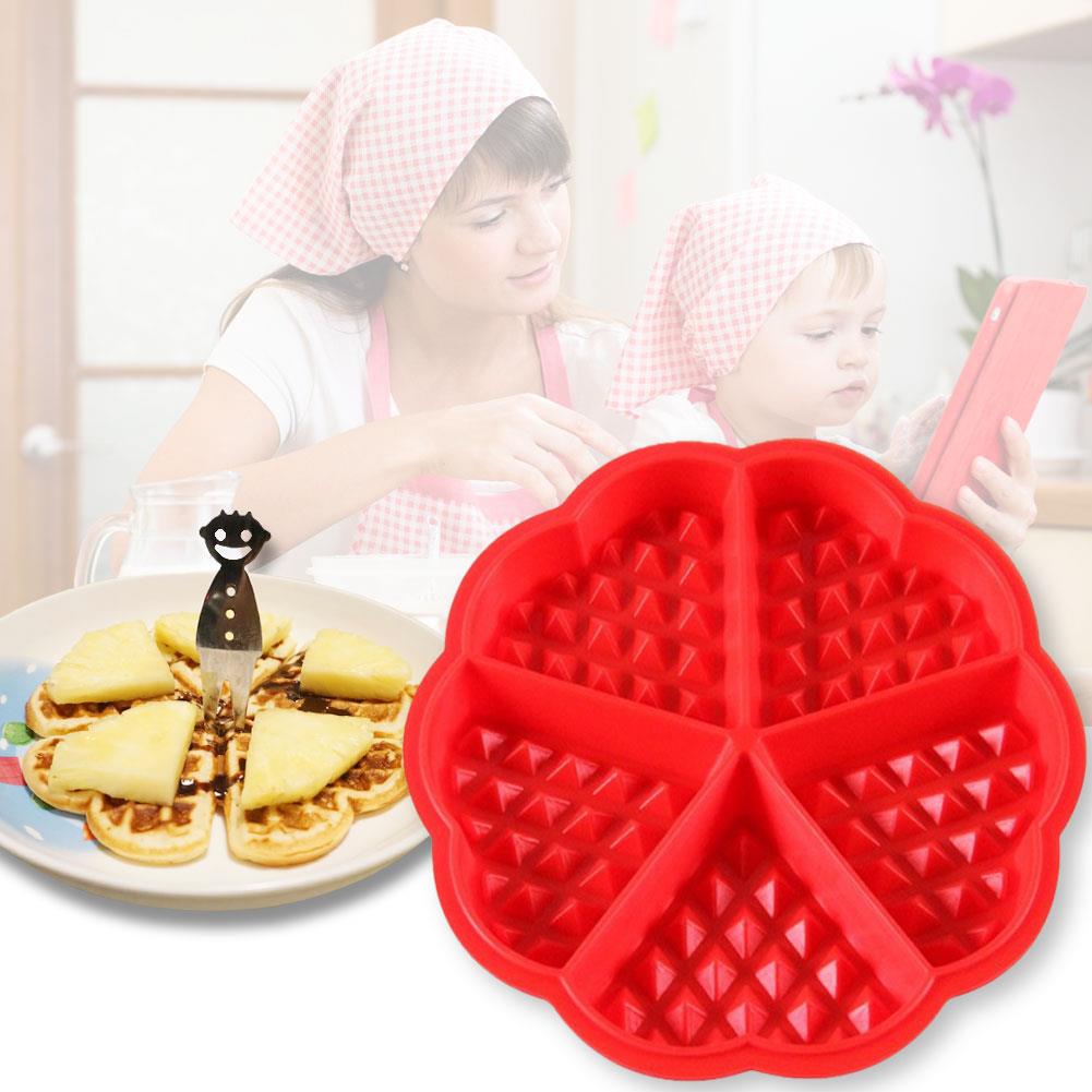 Siliconen ronde wafels pannenkoek bakvorm bakvorm keukengereedschap hartvorm