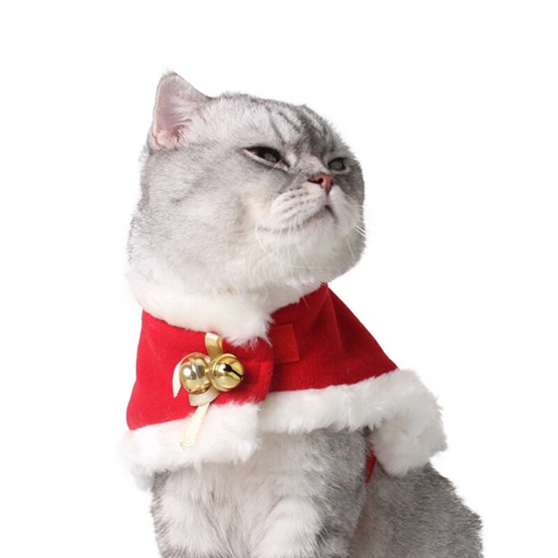 deguisement noel chien deguisement chien Costumes de noël pour animaux de compagnie, costume de père noël, chapeau pour chien et chat, cape, vêtements amusants pour animaux de compagnie, convient aux petits et moyens c