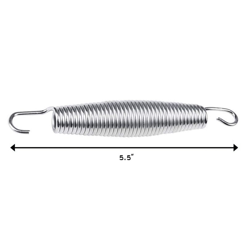 16Pcs 5.5inch Trampoline Springs Galvanized Steel Replacement Spring with Trampoline Springs T Hook