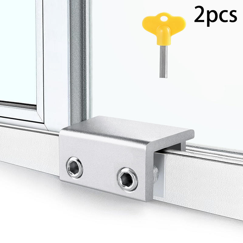 Sliding Sash Stopper Cabinet Locks Straps Doors Security Anti-theft Lock Window Sliding Door Baby Kids Child Safety Doors Lock: Blue