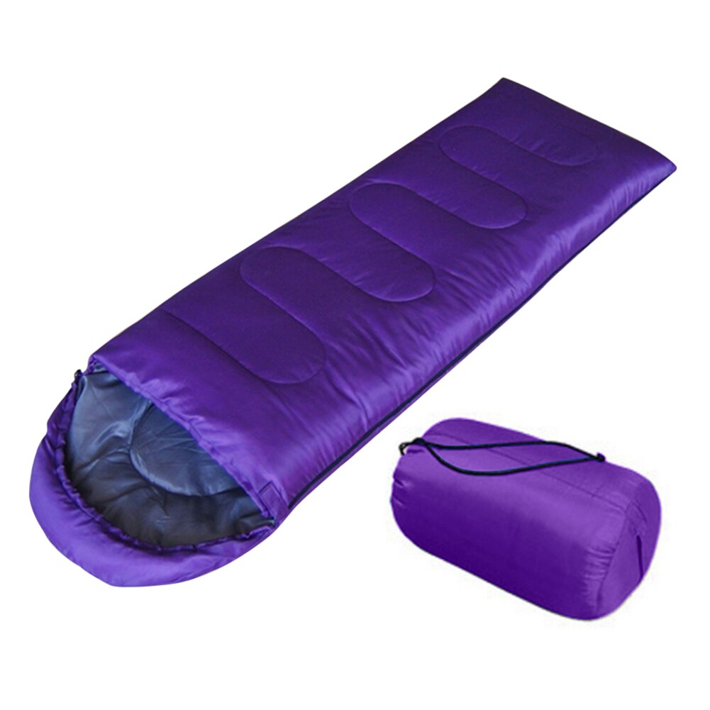 Camping Sleeping Bag Ultralight Warm Sleep Bag for Outdoor Travel Hiking: purple