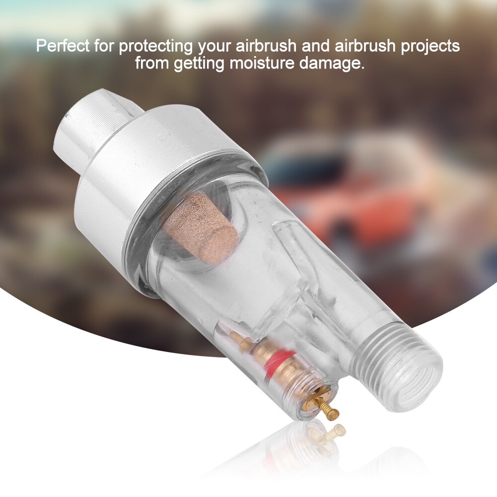 Luftfilter fugt vandlås olie-vand separator regulator airbrush fitting egnet til alle 1/8 " bsp gevind airbrushes