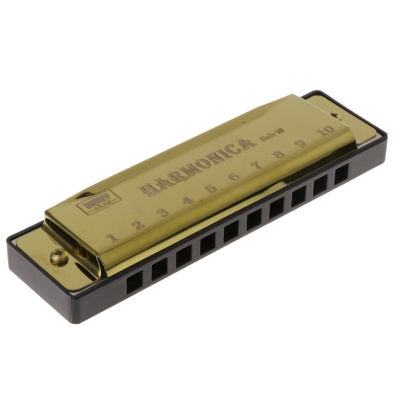 10 Gaten Sleutel Van C Blues Harmonica Muziekinstrument Educatief Speelgoed Met Case Pxpf