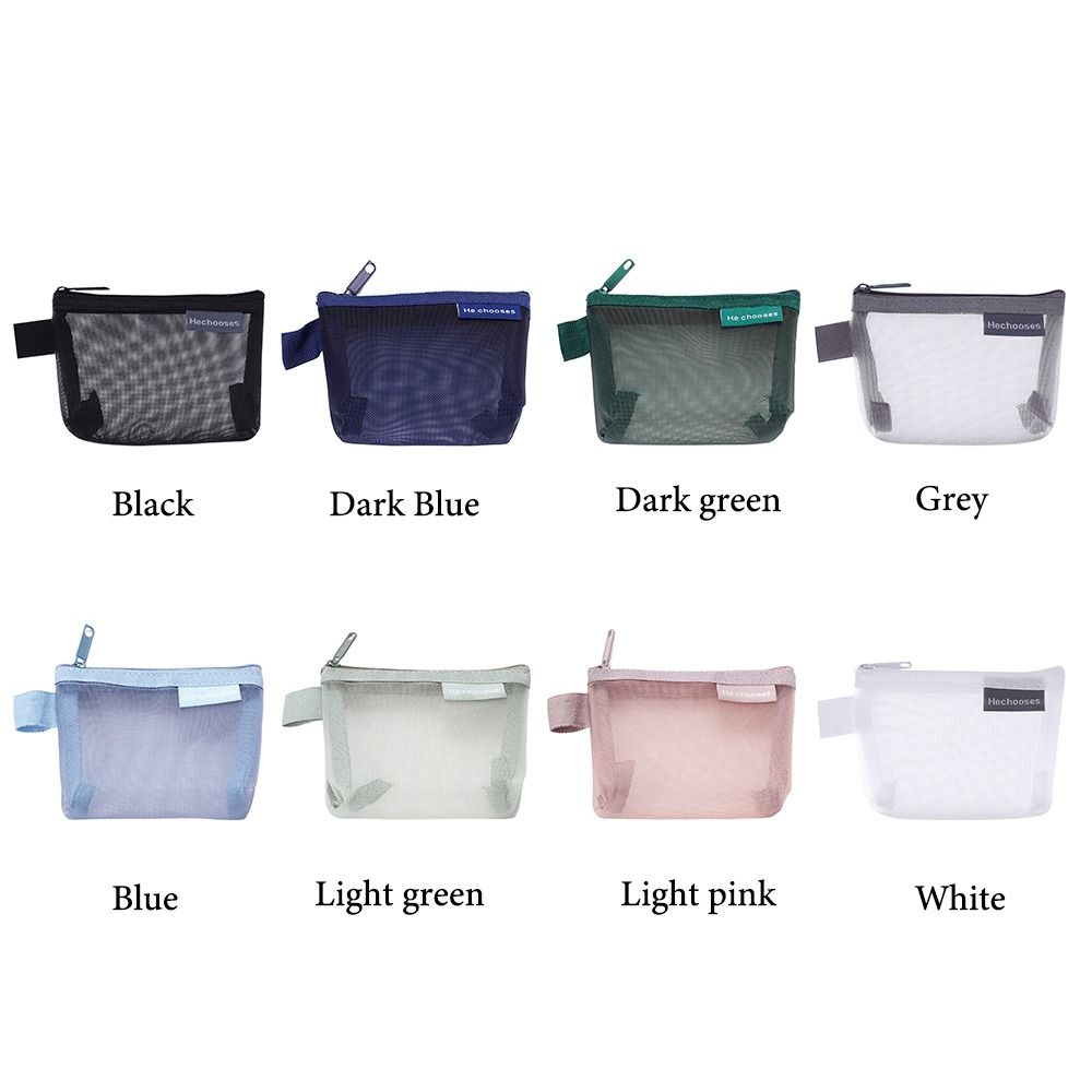 Portamonete in rete portachiavi rossetto Nylon borsa portamonete tridimensionale piccolo articolo Mini borsa cosmetica ufficio