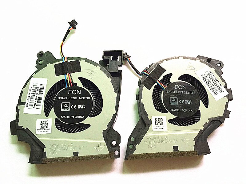 Original CPU GPU fan for HP ZHAN99 TPN-C134 i7-8750H Cooling Fan L25223-001 L25224-001: CPU GPU
