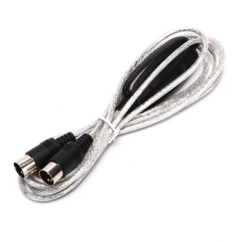 Music Editing Line Instrument Accessories Double Five-Pin Cable Electronic Keyboard MIDI Cable Musical Instrument