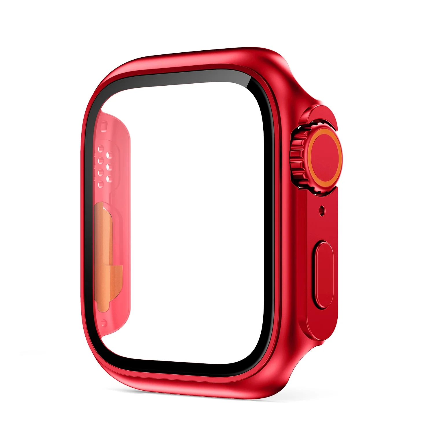Glass+Case for Apple Watch 44mm 45mm 41mm 40mm 42mm 38mm Screen Protector Cover Change Ultra Bumper iWatch Series 9 8 7 SE 6 5: Silver / 2 - 3.9 Inches