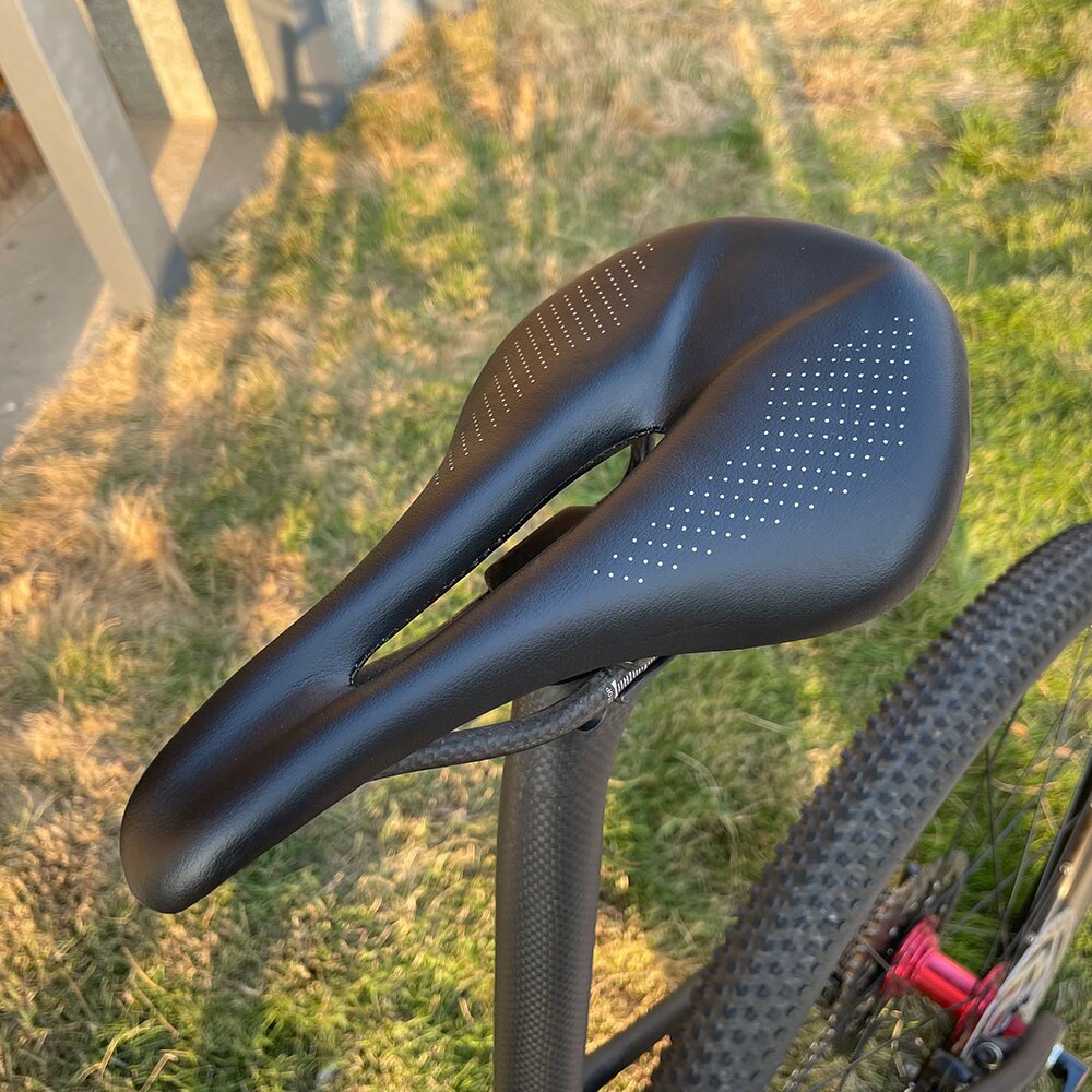 Elita one carbon puder mtb/road super light 120g læder carbon sadel 143mm/155mm