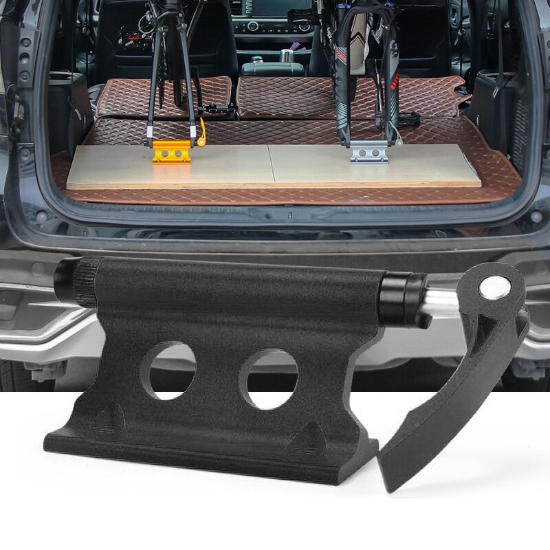 2 Pcs Bike Fork Mount Bicycle Truck Bed Roof Bike Rack Fork Mount Block Truck Mount For MTB Road Bike Black &amp; Silver