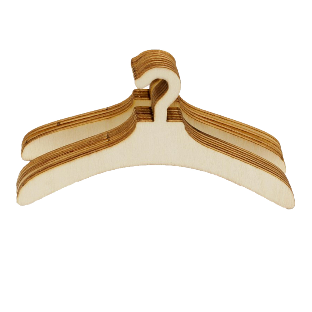 Cintres pour vêtements de poupée, 5 pouces, 10 pièces, ensemble d'accessoires pour vêtements de poupée, jeu de simulation, d'anniversaire