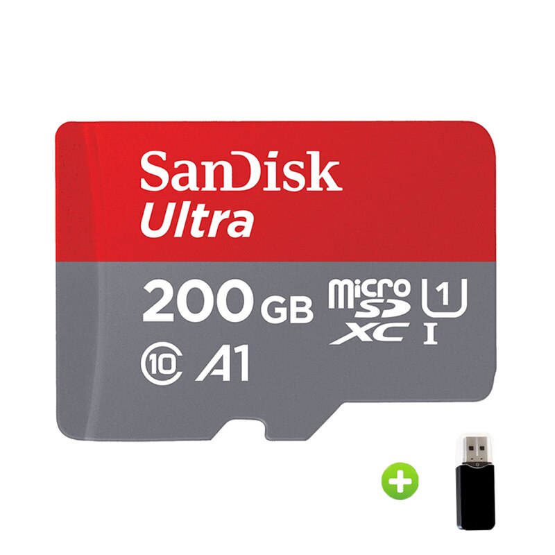 SanDisk Speicher Karte 64G 128G 16G SDHC EVO plus MicroSD Micro SD C10 4K TF Trans flash 32 GB Klasse 10 Telefon Karten für go pro: 200GB-Card Reader