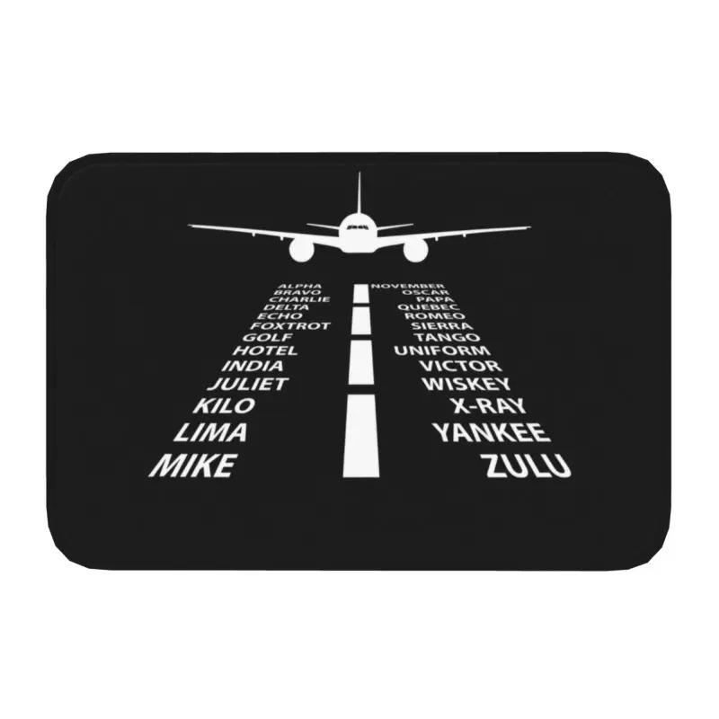 Pilot Captain Stripes Front Door Mat Anti-Slip Outdoor Quick Dry Aviation Airplane Doormat Floor Bath Entrance Home Decoration: 1 m2 / green
