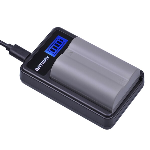 Batmax EN-EL3E es EL3E Cámara Paquete de batería + cargador USB con LCD para Nikon D90 D80 D300 D300s D700 D200 D70 D50 D70s D100 cámaras: 1 Battery set