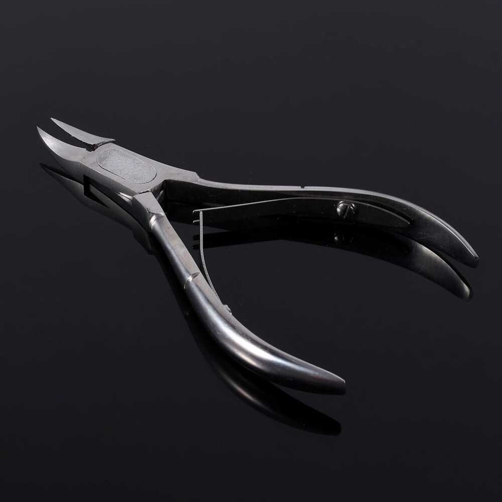 Pinza para cutícula de uñas de acero inoxidable, alicates para los dedos del pie, recortadora para manicura y pedicura, herramienta para cortaúñas de decoración de uñas
