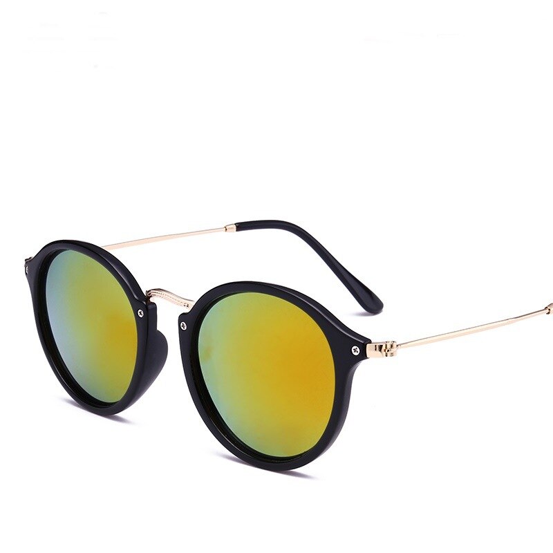 Lunettes De Soleil Femmes BARCUR – Lentille Ronde Dégradée – Monture Noire – Neuf Avec étiquettes