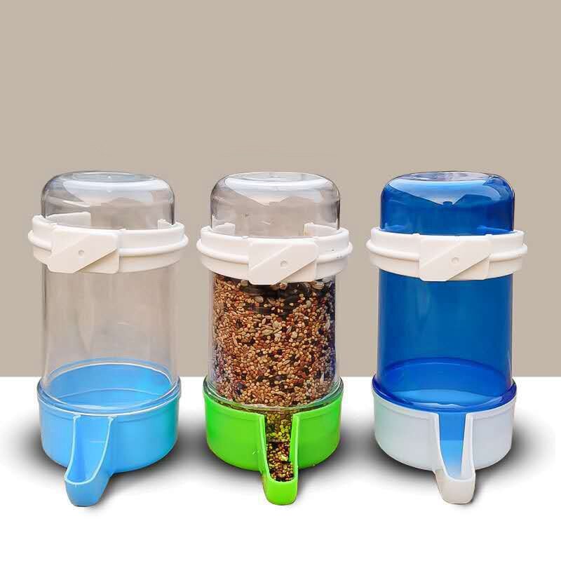 240ML Bird Water Feeder Automatic Hanging Bird Waterer Parrot Food Dispenser for Cage Water Container Bird Feeders Legendog