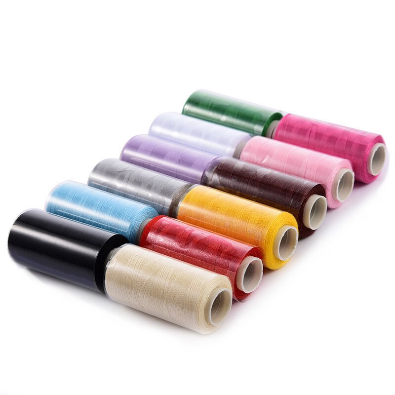 12 stks Naaigaren Polyester Spool Lijn 400 Yards Mix Clours Borduurgaren Voor Hand Machine Stiksels Breien Accessoires