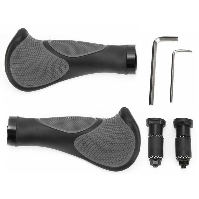 Poignées de guidon de vélo vtt, repose-main, 22.2mm, en corne de bœuf, verrouillage bilatéral: B