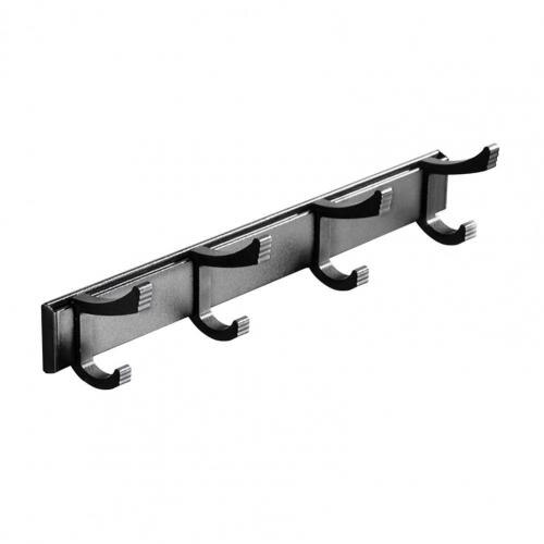Hook Rack Sturdy Punch-free 2 Colors Coat Rack for Coats Home Storage Organization S-Shaped Hooks Hooks: Black 2