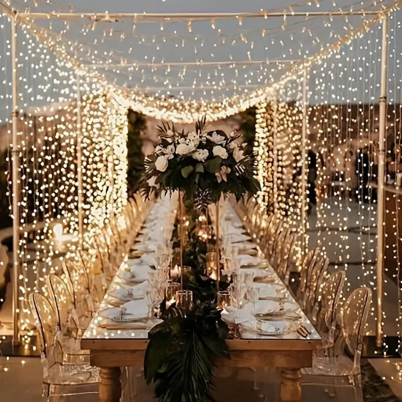 6m usb cortina luzes da corda 2025 decoração de ano novo led guirlanda luz de fadas 8 modo natal festa em casa feriado decoração de casamento