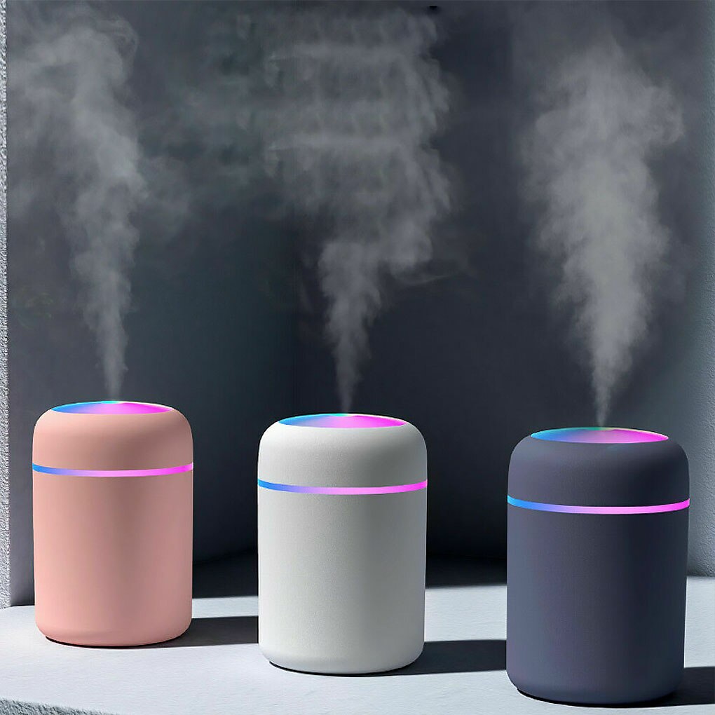 Ultrasonic Mini Air Humidifier 340ml Aroma Essential Oil Diffuser Houshold Car USB Fogger Mist Maker With LED Night Lamp