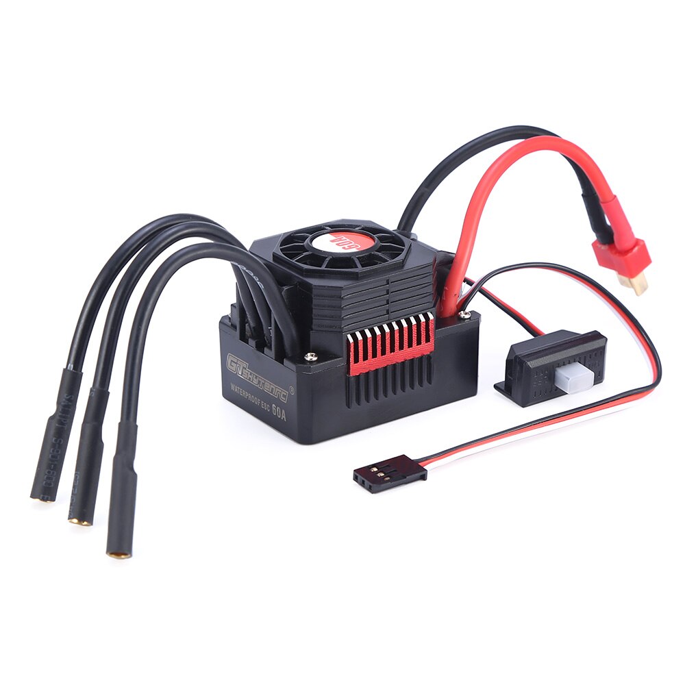 GTSKYTENRC Waterproof Combo 3650 3600KV 5200KV Brushless Motor w//Heat Sink 60A Brushless ESC for RC 1/10 RC Car