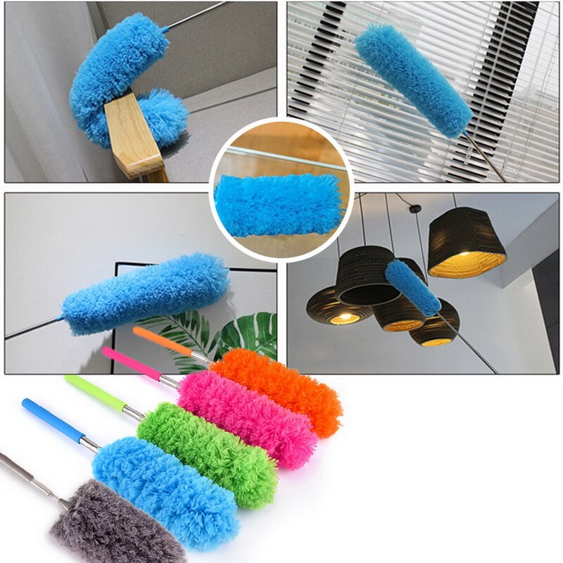 Soft Microfiber Cleaning Duster Dust Cleaner Handvat Veer Statische Anti Magic Household Cleaning Tools