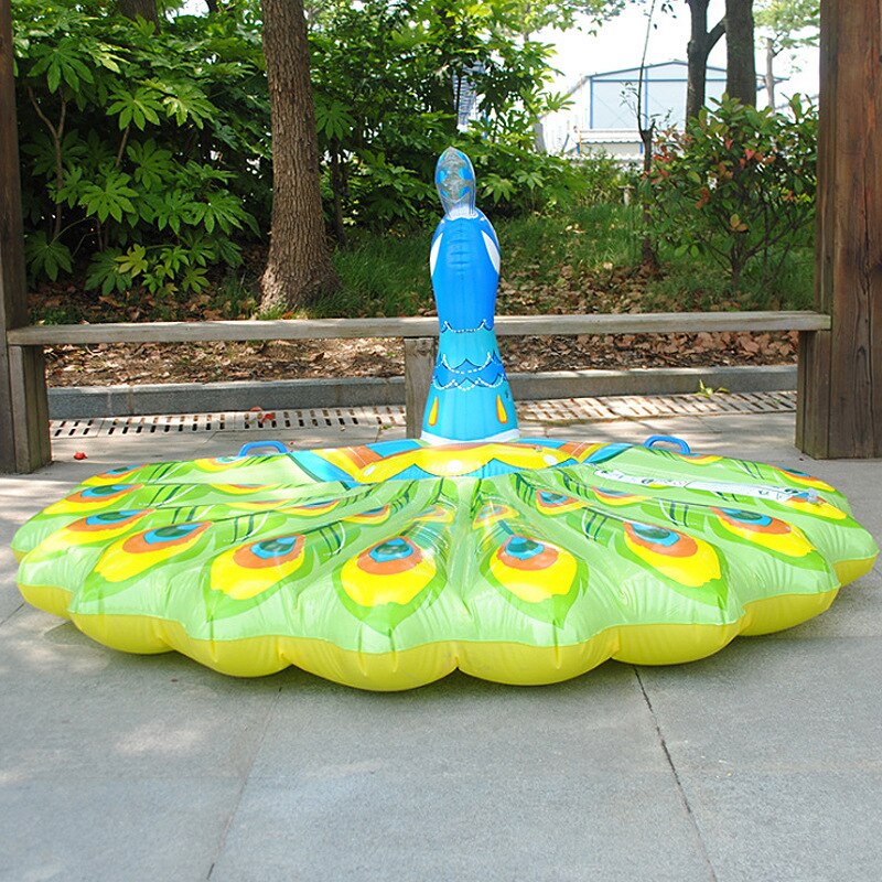 Inflatable Water Mount Adult Water Entertainment Float Peacock Mount Float