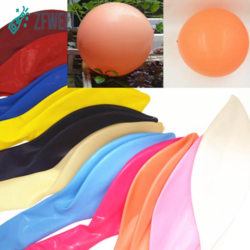 Zfwell 1pz/ parti 18- tommer flerfarvet rund gummi ballon bryllupsfødselsdagsfest dekoration udendørs fest scene layout ballon .7.5