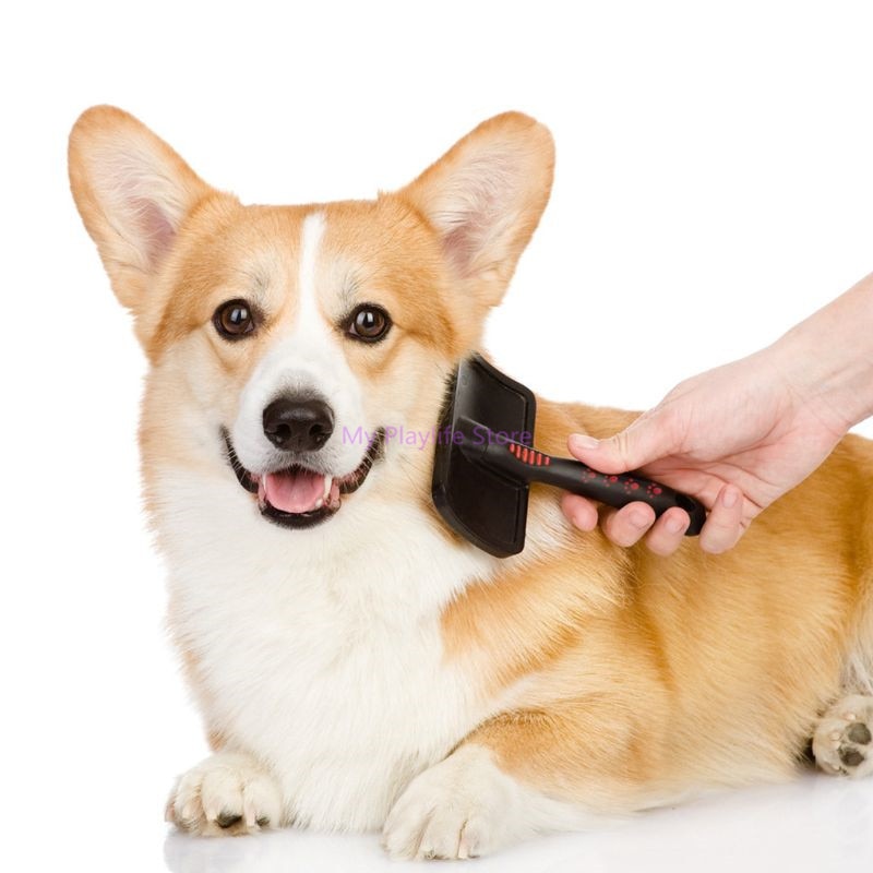 Haustier Pflege Kamm Verschütten Haar Entfernen Pinsel glatter Massage Werkzeug Hund Katze Liefert Schutz Haustier Zubehör S/M/L C42